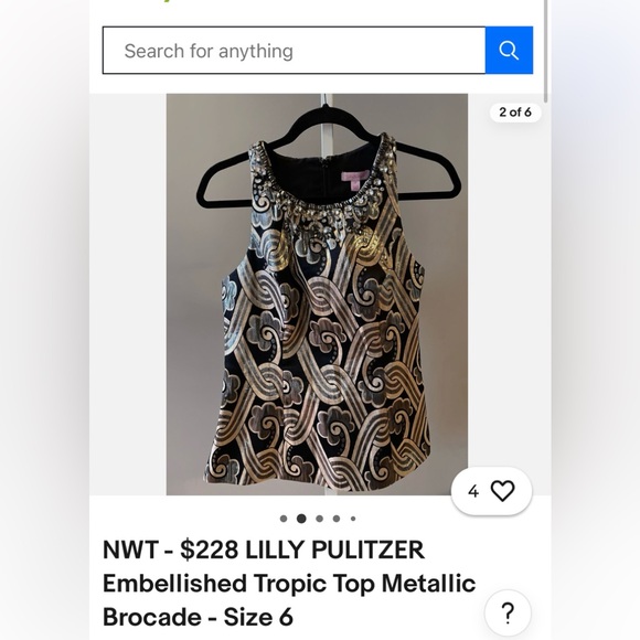 # 183. Lilly Pulitzer top - Picture 16 of 17